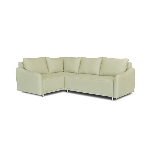 Smėlio spalvos kampinė sofa-lova "Windsor & Co. Sofos "Delta", kairysis kampas-image-1