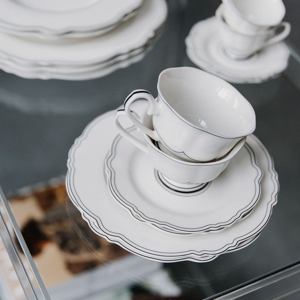 Baltos spalvos iš Kinijos kaulinio porceliano puodeliai 2 vnt. 190 ml Odette – S|P Collection-image-4