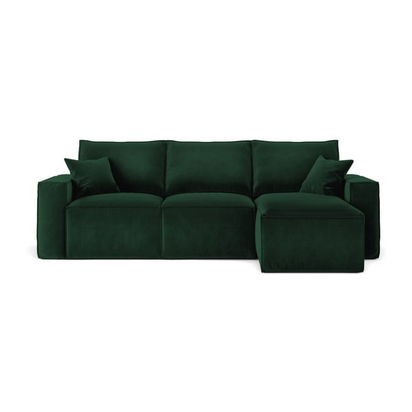 Žalioji kampinė sofa "Cosmopolitan Design Florida", dešinysis kampas