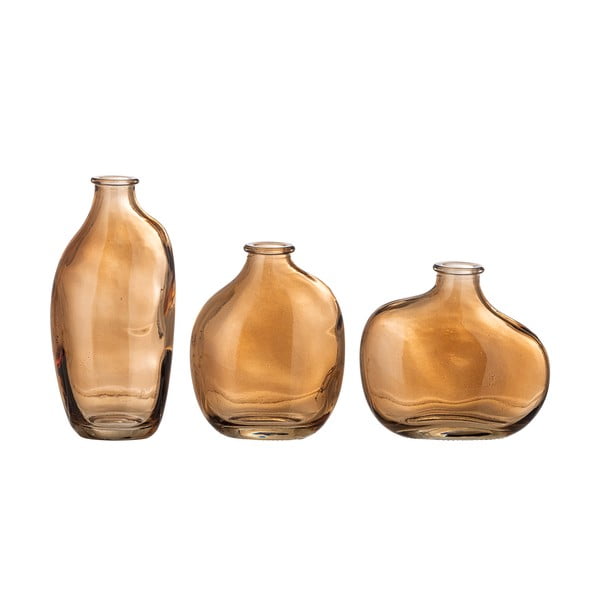 Iš stiklo  vaza oranžinės spalvos (aukštis 15,5 cm) Tilia – Bloomingville
