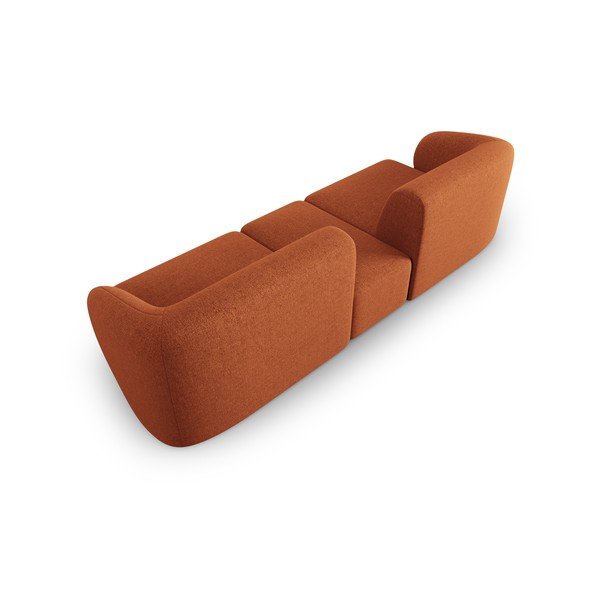 Sofa oranžinės spalvos 239 cm Shane – Micadoni Home-image-3