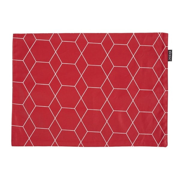 "ZicZac" šešiakampis raudonasis atvirkštinis kilimėlis