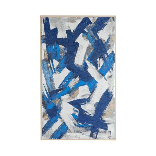 Paveikslas su rėmeliu/tapyba ant drobės su rankomis dažytais elementais 127,5x206,5 cm Bold – Bizzotto