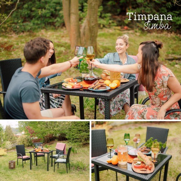 "Timpana Simba" dirbtinio rotango sodo baldų komplektas-image-1