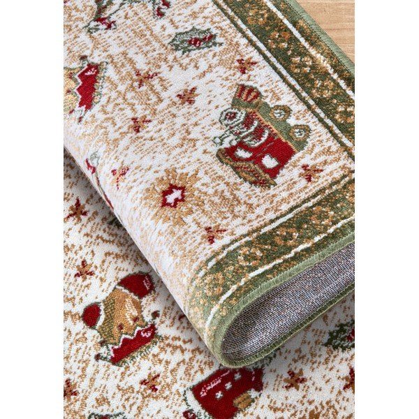 Iš medvilnės mišinio kilimas žalios spalvos su Kalėdų motyvu 50x80 cm Toy's Delight Green Christmas – Villeroy&Boch-image-4