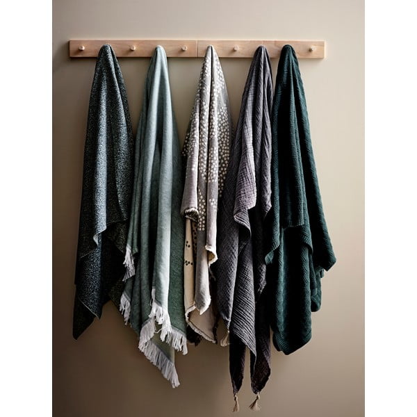 Pilkas medvilninis pledas Södahl Maja, 130 x 170 cm-image-3