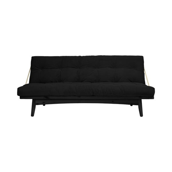 Juoda sulankstoma sofa Karup Design Folk Black/Charcoal