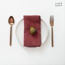 Iš lino servetėlės 2 vnt. 40x40 cm Marsala – Linen Tales