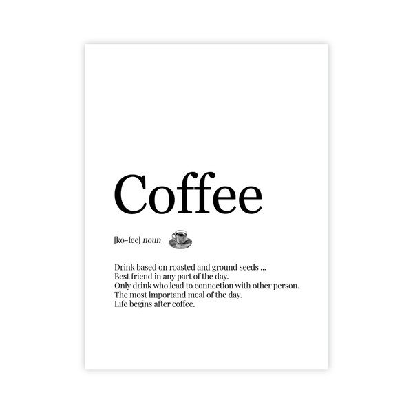 Plakatas 30x40 cm Coffee  