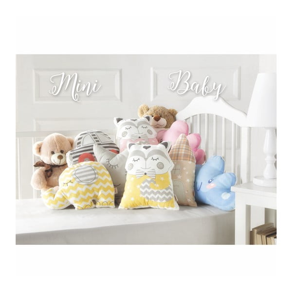 Balta vaikiška pagalvėlė su medvilne Mike & Co. NEW YORK  Pillow Toy Bear Cute, 22 x 30 cm-image-1