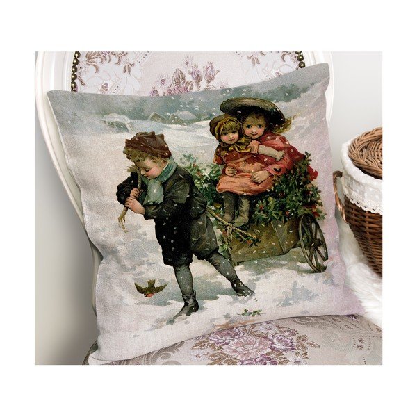 Dekoratyvinis pagalvės užvalkalas su Kalėdų motyvu 43x43 cm – Mila Home-image-2