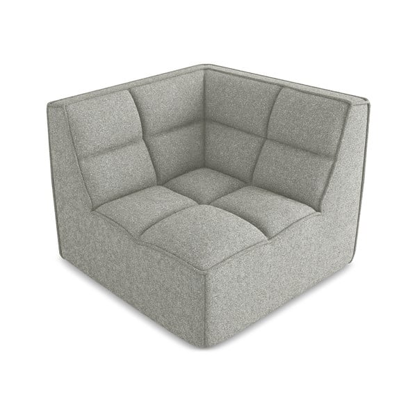 Šviesiai pilkos spalvos modulinė sofos dalis Kalai – Makamii-image-2