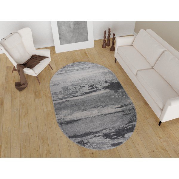 Skalbiamas kilimas pilkos spalvos 60x100 cm – Vitaus-image-1