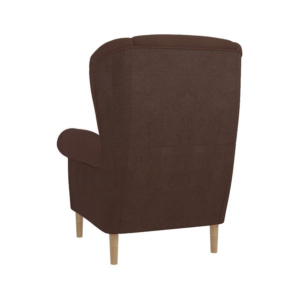 Tamsiai rudos spalvos krėslas su atlošu Swan – Ropez-image-2