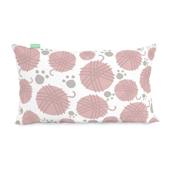 Grynos medvilnės užvalkalas "Happynois Kitty", 50 x 30 cm-image-2