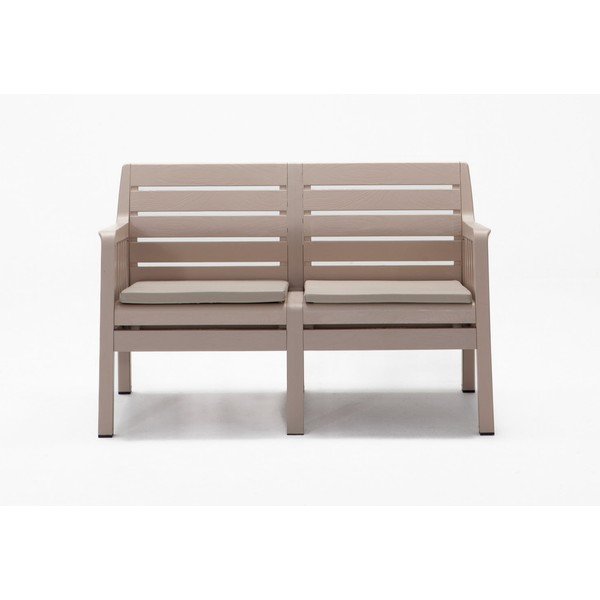 Sodo poilsio baldų komplektas smėlio spalvos 4 žmonėms Lara – Floriane Garden-image-3