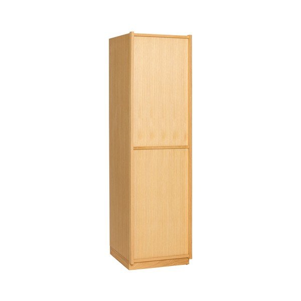 Natūralios spalvos spintelė iš ąžuolo 50x181x55 cm Kura – Hübsch