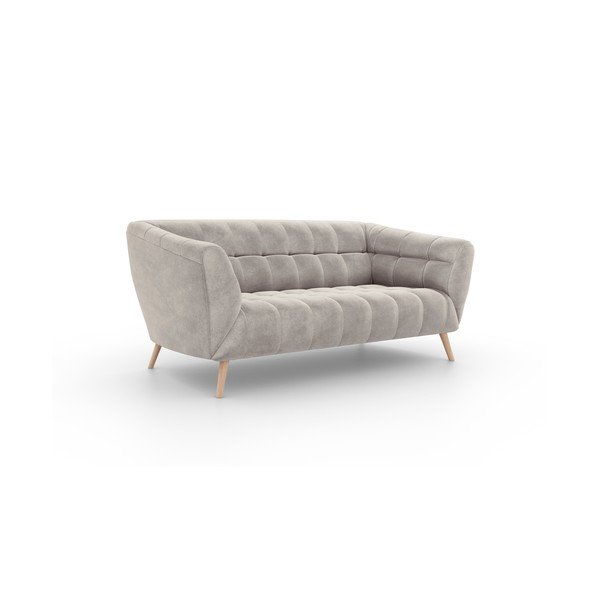 Smėlio spalvos aksominė sofa Interieurs 86 Étoile, 170 cm-image-2