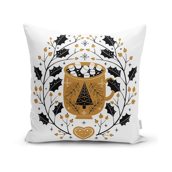 Dekoratyvinis pagalvės užvalkalas su Kalėdų motyvu 43x43 cm Golden Illustration – Mila Home