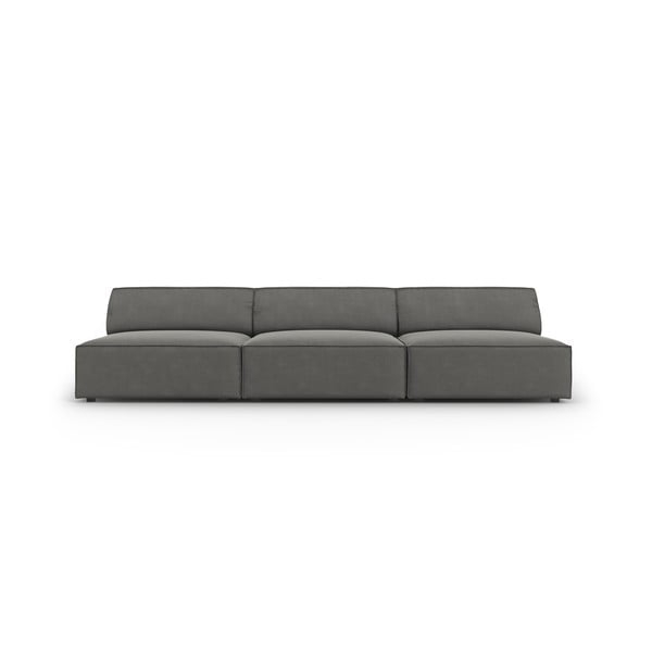 Sofa pilkos spalvos iš velveto 240 cm Jodie – Micadoni Home