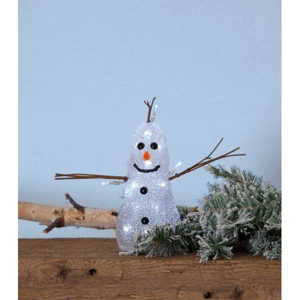 Šviečianti Kalėdų dekoracija baltos spalvos Crystal Snowman – Star Trading-image-3