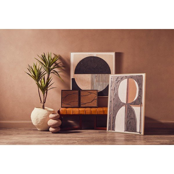 Paveikslas su rėmeliu/tapyba ant drobės 103x103 cm Astratto – Premier Housewares-image-2