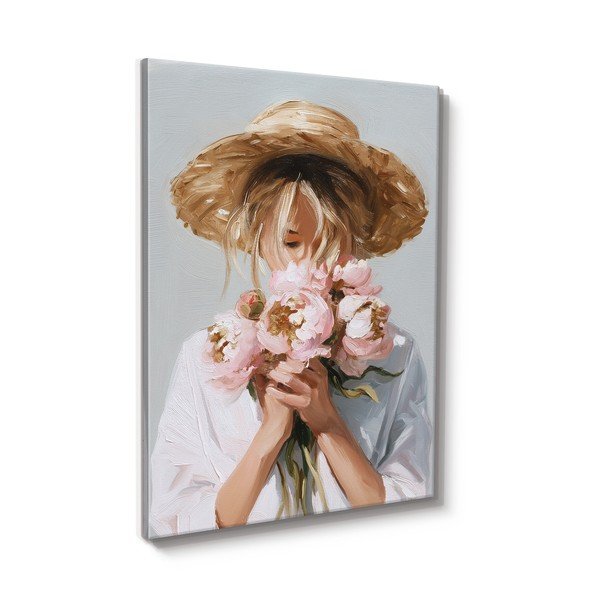 Paveikslas su rankomis dažytais elementais 70x100 cm Estelle – Styler-image-4