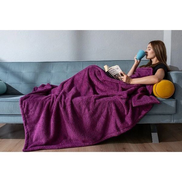 Antklodė ir pledas iš mikropliušo 140x190 cm – Mila Home-image-2