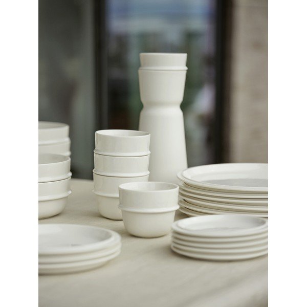 Kreminės spalvos iš porceliano  lėkštė ø 24 cm Eau – Zone-image-3