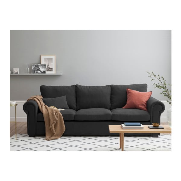 Tamsiai pilka sofa "Windsor & Co Sofas Hermes", 245 cm-image-2