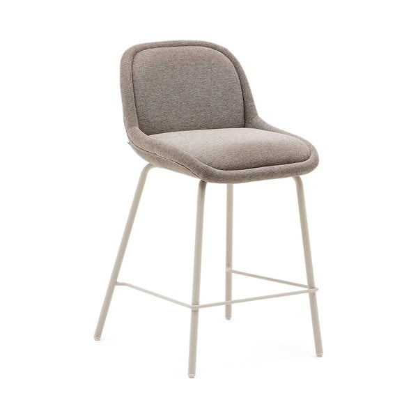 Pilkai smėlinės spalvos baro taburetė (sėdynės aukštis 65 cm) Aimin – Kave Home