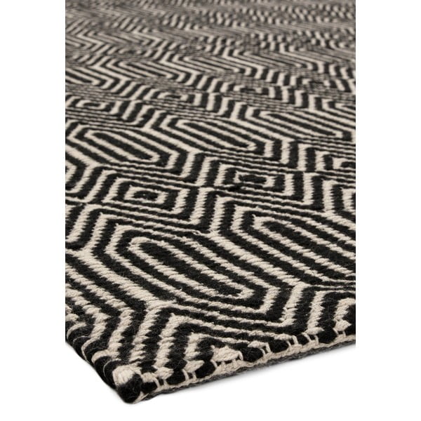 Iš vilnos kilimas juodos spalvos 160x230 cm Sloan – Asiatic Carpets-image-2
