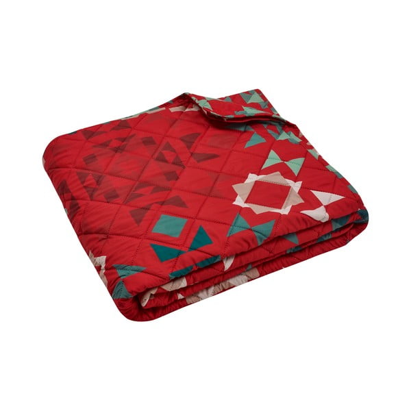 Raudonos spalvos dygsniuota lovatiesė 220x230 cm Patchwork – Catherine Lansfield