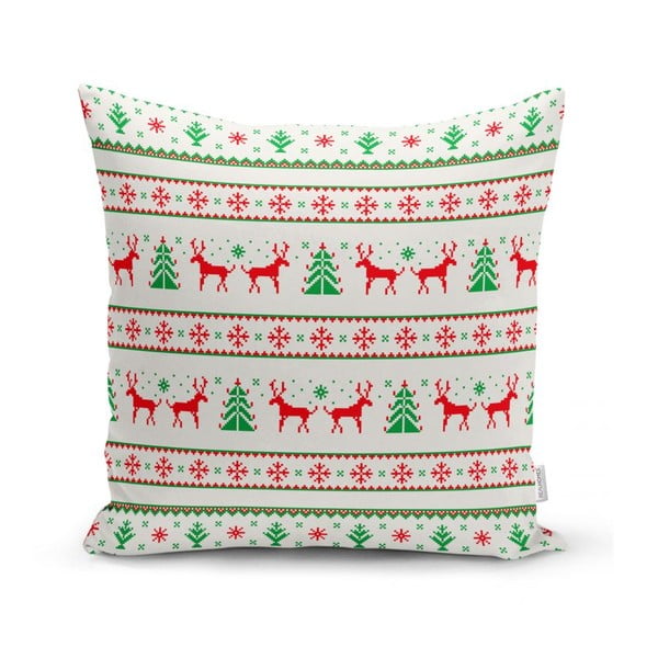 4 kalėdinių pagalvių užvalkalų ir staltiesės rinkinys Minimalist Cushion Covers Nordic Knit-image-2