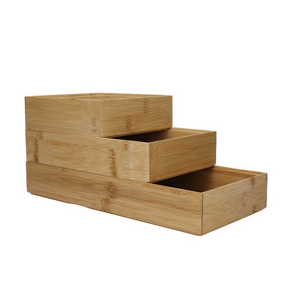 3 bambuko stalčių organizatorių rinkinys Copco - Kitchen Craft-image-3