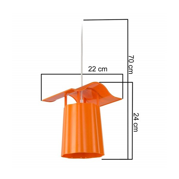 Oranžinis kabantis lauko žibintas Homemania Decor Luciana-image-1