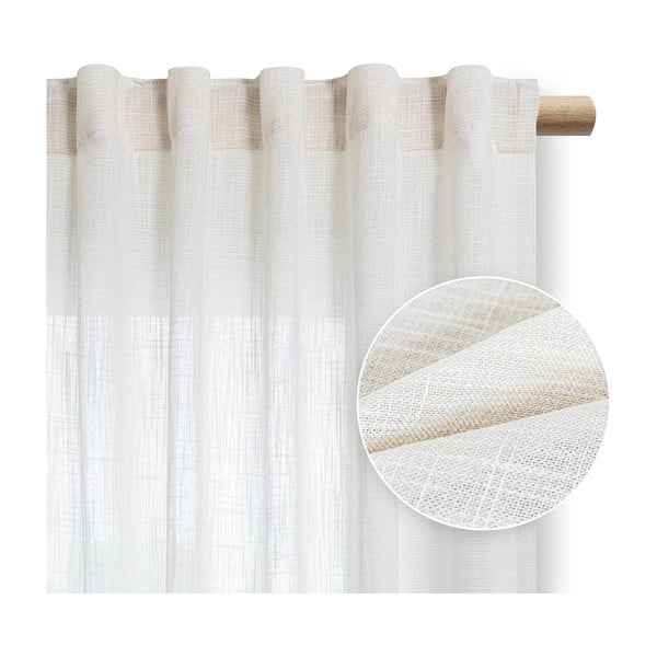 Kreminės spalvos užuolaida 140x250 cm Valeta – Restilo