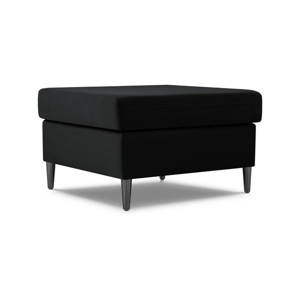 Juodos spalvos iš velveto taburetė Kyoto – Cosmopolitan Design-image-1