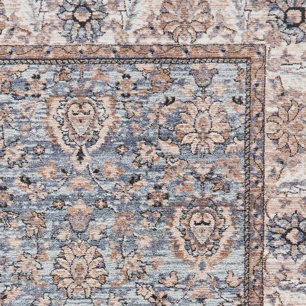 Kilimas mėlynos spalvos/kreminės spalvos 80x300 cm Vintage – Think Rugs-image-3