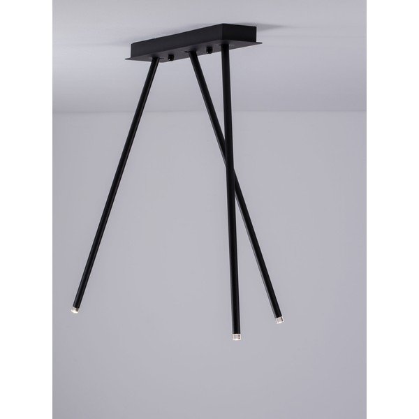 Matinės juodos spalvos iš aliuminio lubinis šviestuvas LED su sulankstoma konstrukcija 10x45 cm Stilvi – Nova Luce-image-2