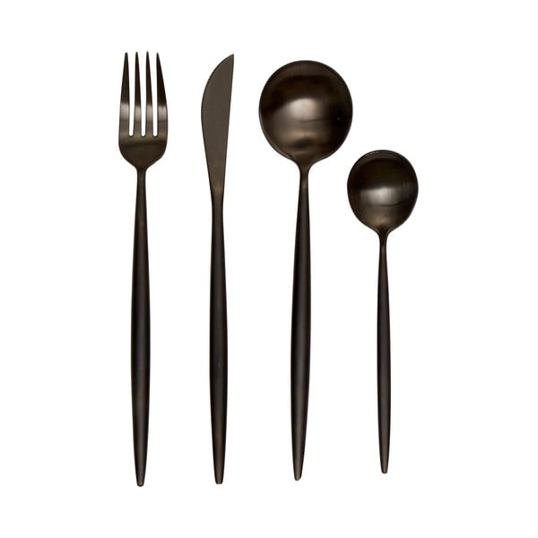 Stalo įrankiai juodos spalvos iš nerūdijančio plieno 16 vnt. Modern retro – Premier Housewares