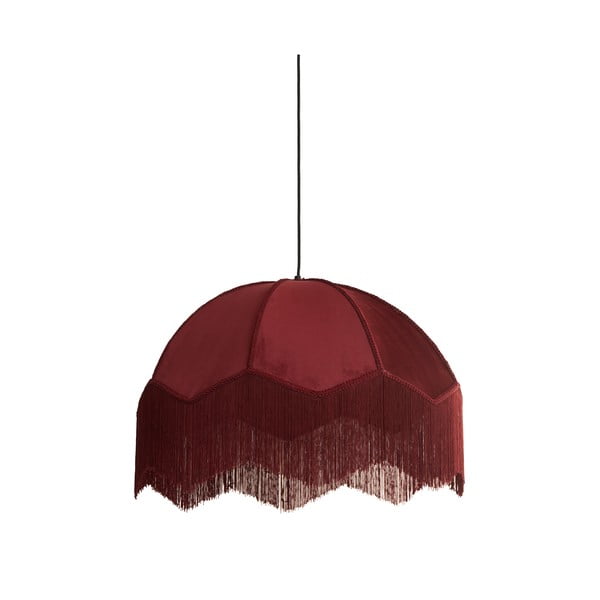 Kabantis šviestuvas bordo spalvos ø 50 cm su tekstiliniu gaubtu Malacia – Light & Living-image-3
