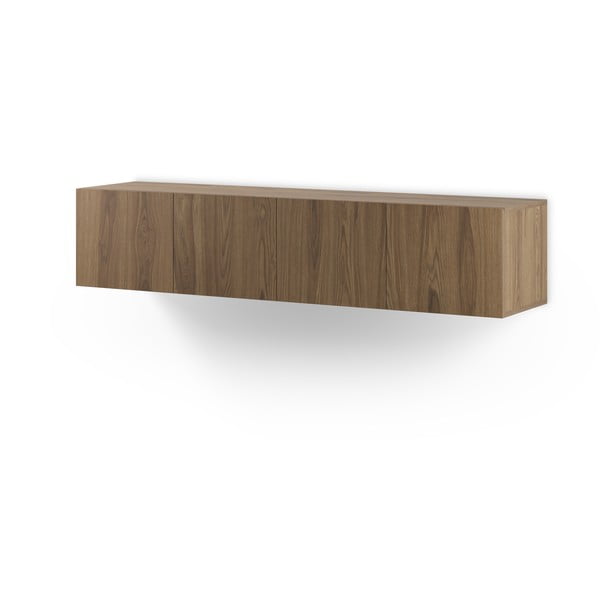 Natūralios spalvos TV spintelė iš ąžuolo 180x38x35 cm Daroca – Marckeric-image-3