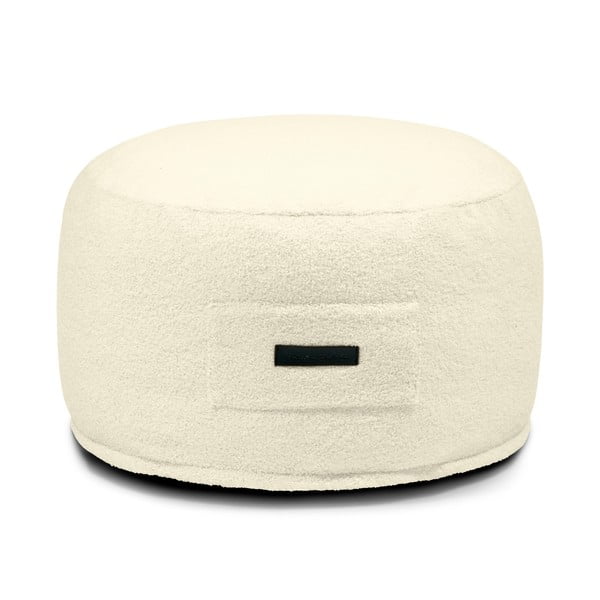 Kreminės spalvos iš boucle pufas Om 60 – SLOWDOWN