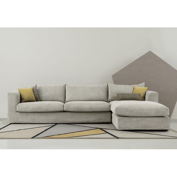 Kampinė sofa šviesiai pilkos spalvos (su dešiniuoju kampu) Asgard – Scandic-image-1