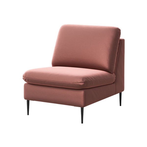 Krėslas rožinės spalvos iš velveto Moilo – MESONICA-image-2