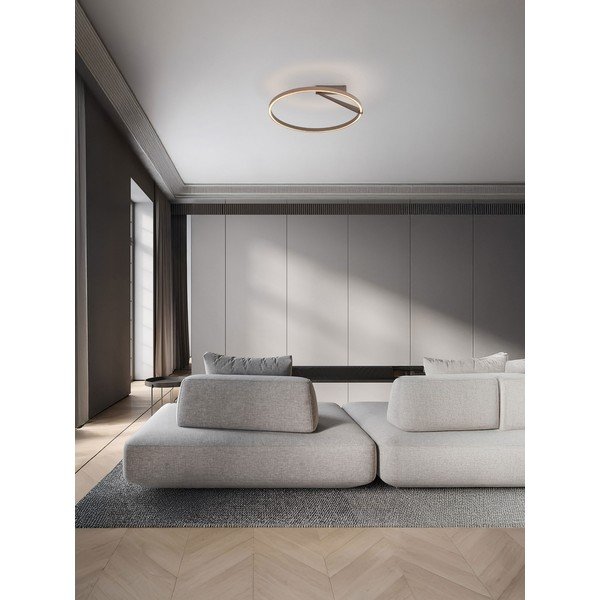 Rožinio aukso spalvos iš aliuminio lubinis šviestuvas LED su pritemdymo funkcija Tilia – Nova Luce-image-1