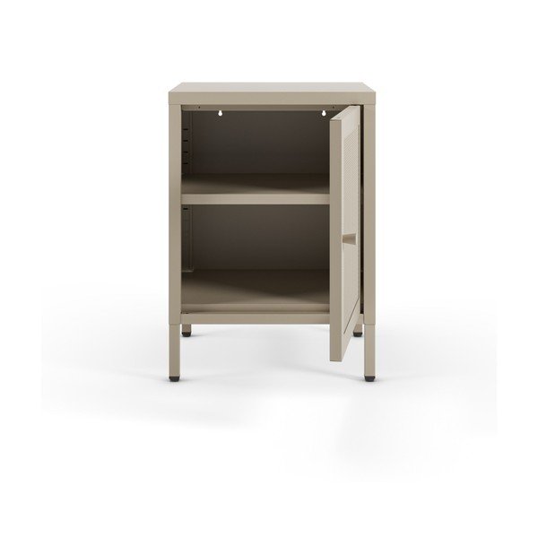 Kreminės spalvos naktinis staliukas Fayna – Marckeric-image-1