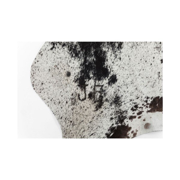 Baltos ir rudos spalvos karvės odos kilimas Kare Design Hide, 190 x 150 cm-image-2