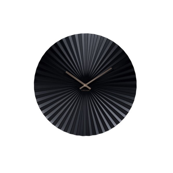 Karlsson Sensu juodas laikrodis, ø 40 cm